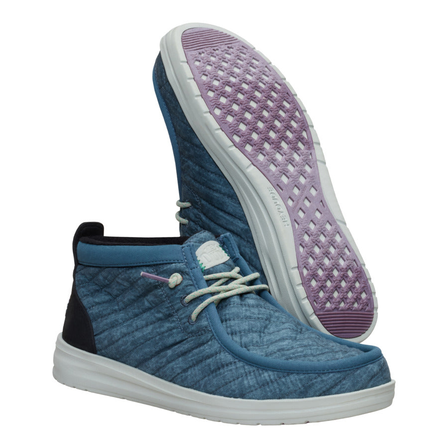 Wally Mid Gripr Washed Quilt - Stormy Blue/Multi - Image 3